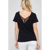 Women's Lace-Trimmed Burnout V-Back Tee - PROMESA - 3 of 3