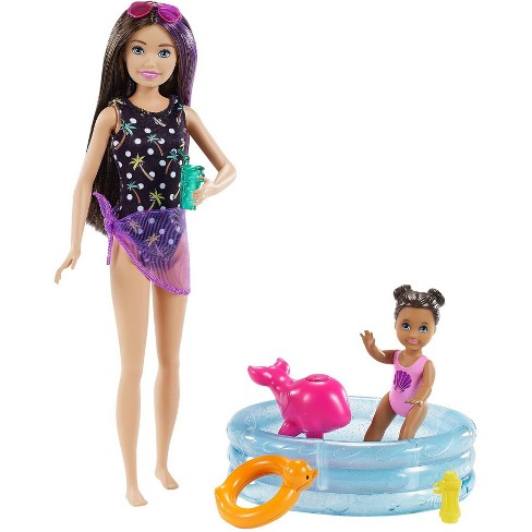 Bath-time Baby Doll and Accessories Barbie Skipper Babysitters Inc 