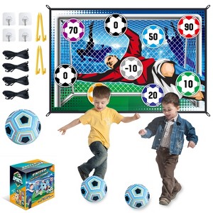 TITQWOP Sticky Soccer Games Set for Kids – Indoor/Outdoor Mini Goal with Adhesive Balls | No Inflation Needed | Fun Backyard & Birthday Gift - 1 of 4