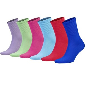 Athletic Sport Crew Running Socks – 6 Pairs, Soft Cotton, Breathable & Moisture-Wicking, Shoe Size 5-10 - 1 of 1