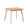 VYNXARIA 35.43" Saving Place Table,Wooden Dining Table for 4 Persons,Modern Design Square Kitchen Table for Living Room,Apartment,Restaurant,Oak - 3 of 4