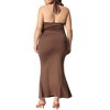 Agnes Orinda Women's Plus Size Sleeveless Deep V Neck Backless Tie Shoulder Bandage Bodycon Dress - 4 of 4