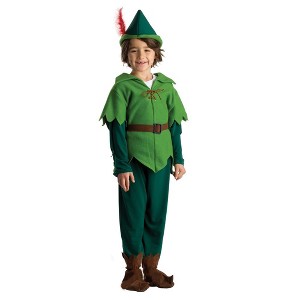Dress Up America Peter Pan Costume for Kids - Fairy Tale Dress Up - Toddler 2 - 1 of 2
