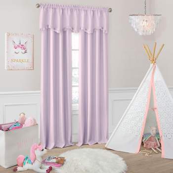 Adaline Nursery and Kids Room Darkening Single Window Curtain - Elrene Home Fashions