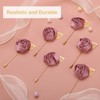 Unique Bargains Realistic Rose Boutonnieres Flower Pins for Wedding Ceremony 24 Pcs - 3 of 4