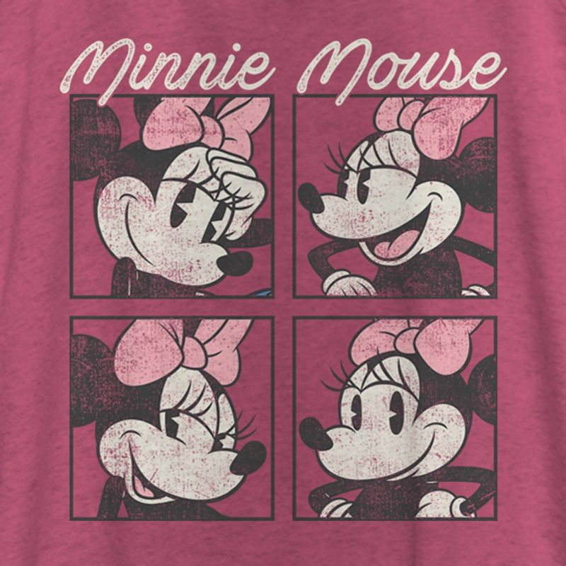 Women's Mickey & Friends Retro Minnie Boxes Racerback Tank Top, 2 of 5