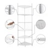 FONTOI 6 Tier Corner Wire Shelving Unit, Height Adjustable Storage Racks, Triangle Storage Display for Kitchen, Garage, White, 18"*72"*18" - 2 of 4