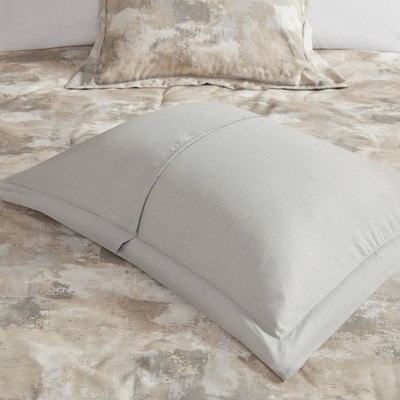 Madison Park 7pc Queen Mist Comforter Set - Gray: Madison Park, Hypoallergenic, Modern Bedding, Embroidered Details, 3 Decorative Pillows — фото 7