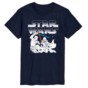 Men's - Star Wars - Luke Vs Vader Short Sleeve Graphic T-Shirt - 1 of 4