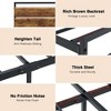 Whizmax 15.6''Metal Full Size Platform Bed Frame with Storage Bedside, Rustic Vintage Wood Headboard, Mattress Foundation,Brown - 4 of 4