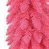 Puleo 4' Pre-lit Flocked Pencil Alpine Fir Artificial Christmas Tree with Clear Lights - 3 of 4
