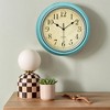 REGALWOVEN Rustic Style Battery Operated Silent Non-Ticking Wall Clock 12 Inches - 2 of 4