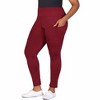 24seven Comfort Apparel Plus Size Side Pocket Ankle Length Yoga Pant Leggings - 2 of 4