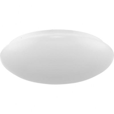 White Glass LED Flush Mount Light with Cloud Shade