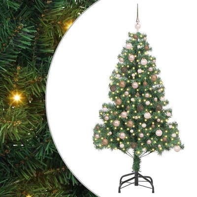 vidaXL Christmas Tree with 300 LEDs with Stand Green 70.9" PVC