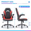 Lyngins Ergonomic Gaming Computer Chair, S-Shaped Backrest Home Office Desk Chair, PU Leather Office Chair with Rocking Mode, Swivel Computer Chair - 2 of 4