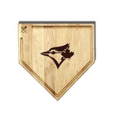 MLB 17-Inch Wooden Home Plate Cutting Board w/Trough, Toronto Blue Jays