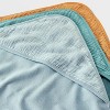 Baby 3pk Muslin Hooded Towel - Cloud Island™ - 2 of 2