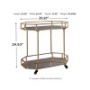 Daymont Bar Cart Gold Finish - Signature Design by Ashley - 4 of 4