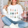 Simply Sage Market Women's  Garment Dyed Graphic Sweatshirt Christmas Tree Chart - 2 of 4