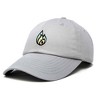 Dalix Fire Embroidered Lit Flame Dad Hat Cotton Baseball Cap Adjustable Mens - 4 of 4