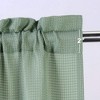 Waterproof Waffle Weave Textured Kitchen Valances for Windows 60"x15", Washable Short Window Curtains for Bathroom, Living Room, or Bedroom - 3 of 4