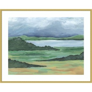 Amanti Art Striated Terrain II by Regina Moore Wood Framed Wall Art Print - 1 of 4