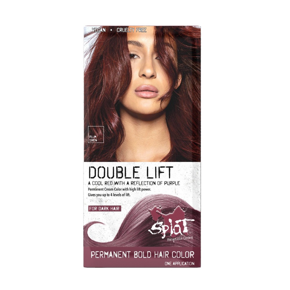 Photos - Hair Dye SPLAT Double Lift Kit Permanent Hair Color - Plum Siren - 5.75 fl oz 