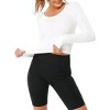 Workout Crop Tops for Women Slim-Fit Athletic Long Sleeve/Short Sleeve Tee Gym Running Yoga Casual Tight Shirts XS-XL - 3 of 4