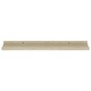 Wall Shelf Set of 2 Sonoma Oak MDF Wall Mounting Wall Shelf - 4 of 4