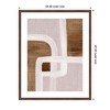 Kate and Laurel Framed Art rhythmic lines ll by Nikita Jariwala, 34x42, Florence Medium Brown - 2 of 4