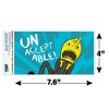 Adventure Time Lemongrab Unacceptable Automotive Bumper Sticker - 4 of 4