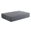 Homy Casa Convertible Bouclé Sofa Bed with Curved Design and Plush Cushions, for Living Room or Guest Space - 4 of 4