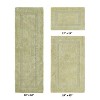 Lux Premium 100% Cotton  Ultra-Soft Tufted Solid Reversible 3 Piece Bath Rug Set, Water-Absorbent, Durable, Machine Washable Bathroom Rug - 2 of 4