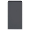 vidaXL Anthracite Steel Planter 16.5"x15"x29.5" - Durable Cold-Rolled Steel Flower Box for Garden/Patio Décor - 4 of 4