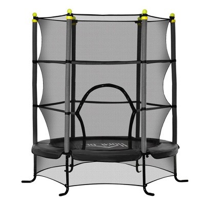 5.3' Kids Trampoline, Recreational Trampolines 64" Indoor Trampoline For Kids Teens Steel Frame Outdoor Large Trampoline With Net