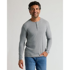 Men's Classic Long Sleeve Henley - True Classic - 1 of 4