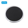 Unique Bargains Circle Coin Snap Holder with Foam Gasket 1.89 x 1.89 x 0.26 Inch 6 Pcs Clear Black - 3 of 4