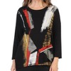 Women's Gilded Modal Print Top - Jess & Jane - 3 of 3