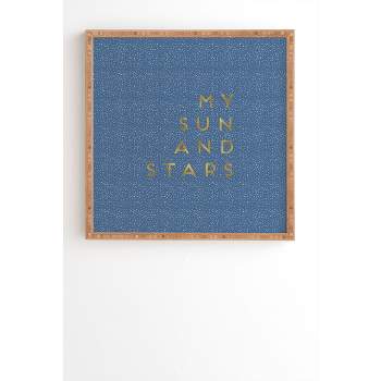 Orara Studio My Sun and Stars Bamboo Framed Wall Art - Deny Designs