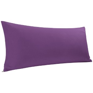 PiccoCasa 90GSM Microfiber Solid Soft Full Replacement Body Pillowcases - 1 of 4