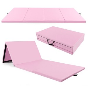 Infans 10' x 4' x 2" 4-Panel Folding Exercise Mat w/Carrying Handles for Gym Yoga - 1 of 4