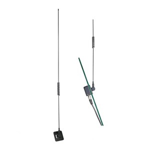 Tram® 25 MHz to 1,300 MHz Scanner Glass-Mount Antenna with RG58/U Cable and BNC Connector in Silver - 1 of 4