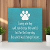 Slickblue Dog Rescue Quote Wood Sign, Routed Slot Hanging, Wall or Shelf Decor, Rustic Look, 7x7 Size, Color Options - 2 of 3