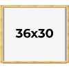 PosterPalooza | Minimalist Shadow Box Gold Picture Frame - UV Acrylic, Backing Board, Hanging Hardware - 2 of 4