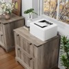 COZONY Farmhouse File Cabinet with 2 Drawers, Rustic Storage Organizer for Documents and Office Supplies - 4 of 4