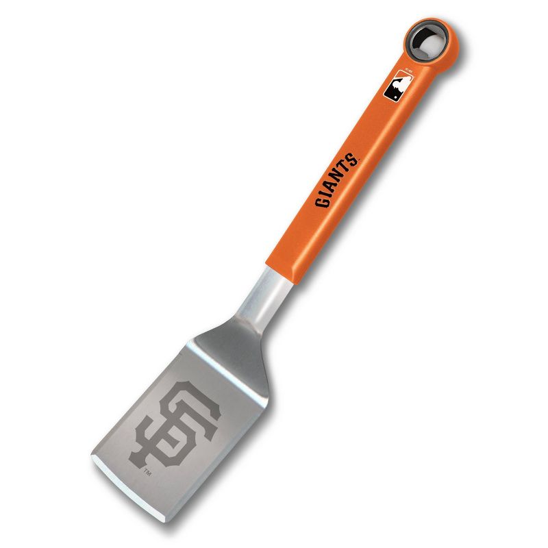 MLB San Francisco Giants Stainless Steel BBQ Spatula with Bottle Opener, 1 of 5