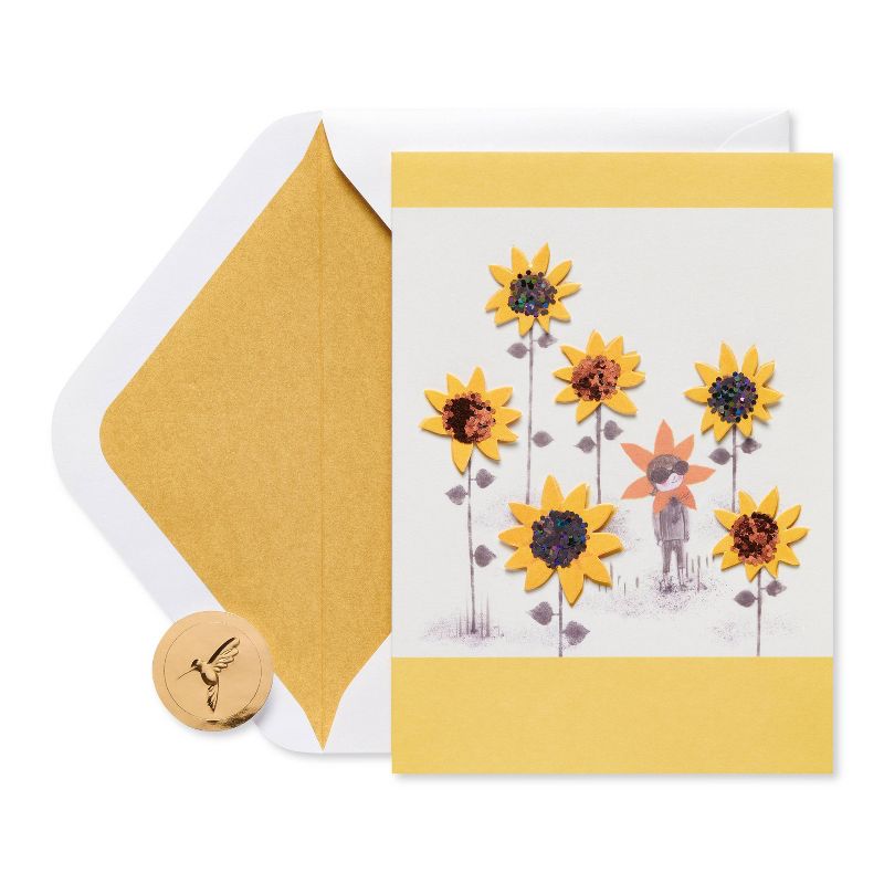 Sunflower Girl Card - PAPYRUS, 5 of 7
