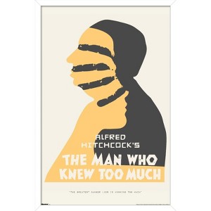 Trends International Alfred Hitchcock - The Man Who Knew Too Much (1954) Silhouette Framed Wall Poster Prints - 1 of 4