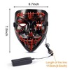 GustoWave 2/3PACK Halloween Scary Mask, LED Purge Mask with LED Light Up LED Mask for Cosplay, Halloween Costume, Halloween Festival Party-Unisex Mask - 4 of 4
